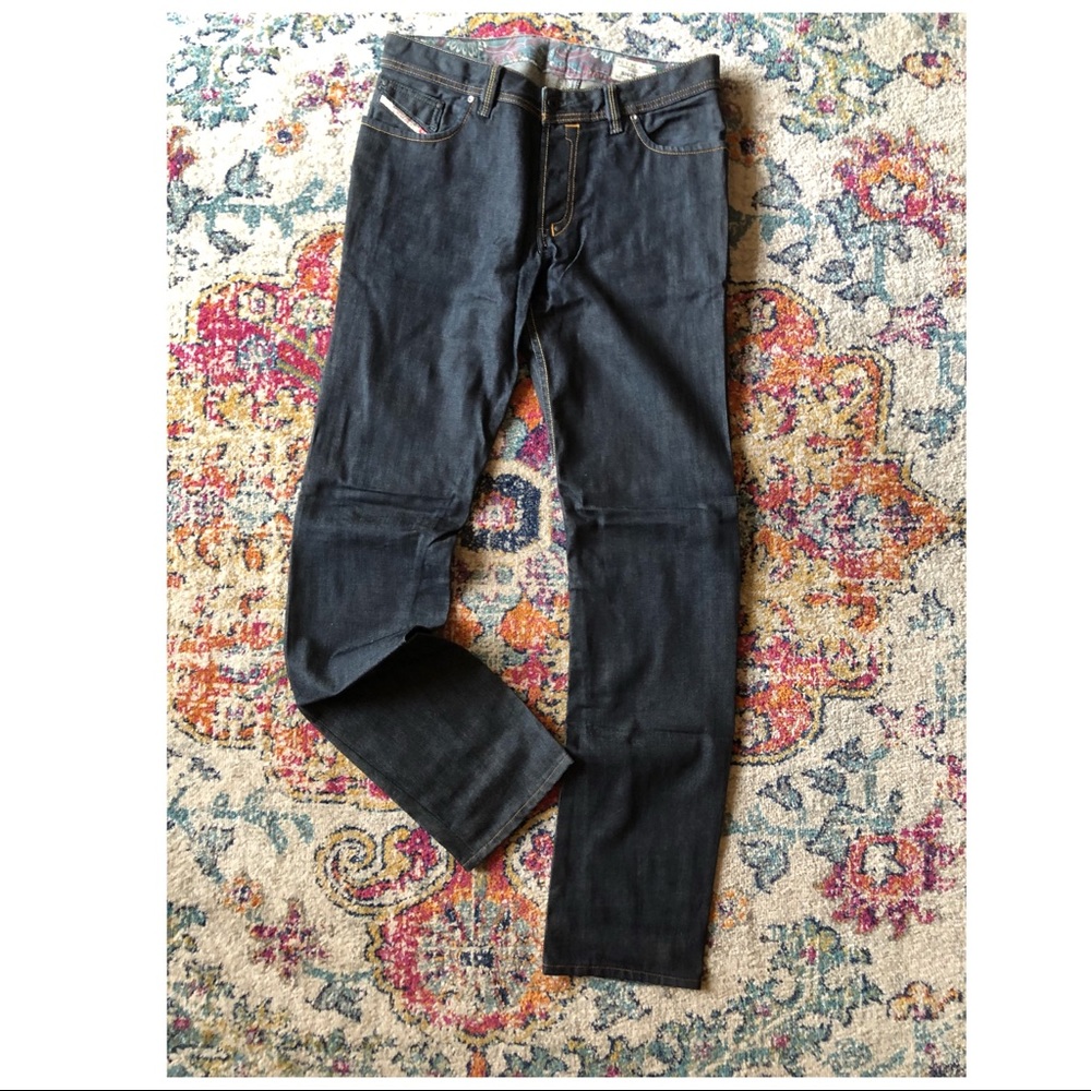 DIESEL Shazor MENS Dark Wash Jeans 34 x 34 NWOT